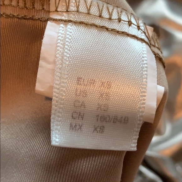 🕺🏻Women’s disco track shorts; metallic bronze XS - Picture 8 of 8